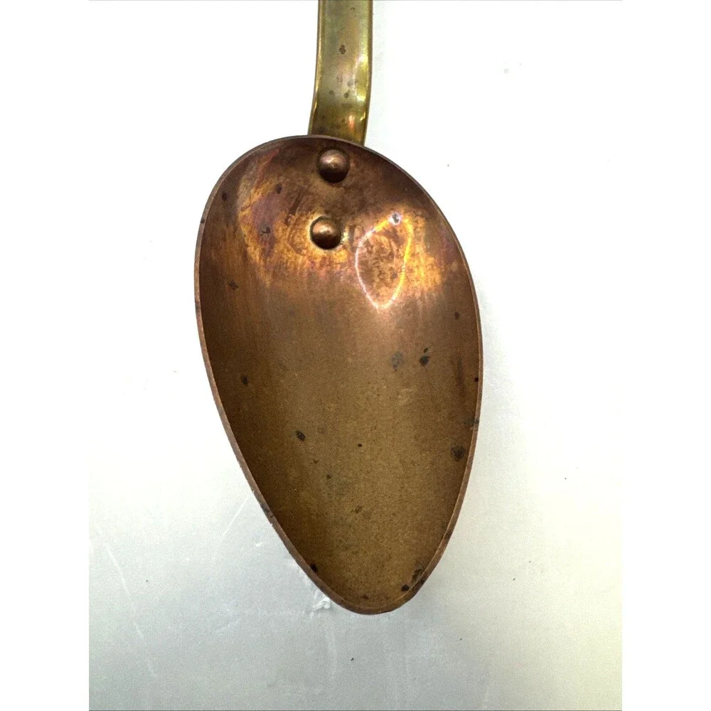 Vintage 5 Pc French Copper Kitchen Utensil Wall Hanging Set MCM Farmhouse Decor